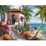 Villa Méditerranéenne aux Bougainvilliers Diamond Painting