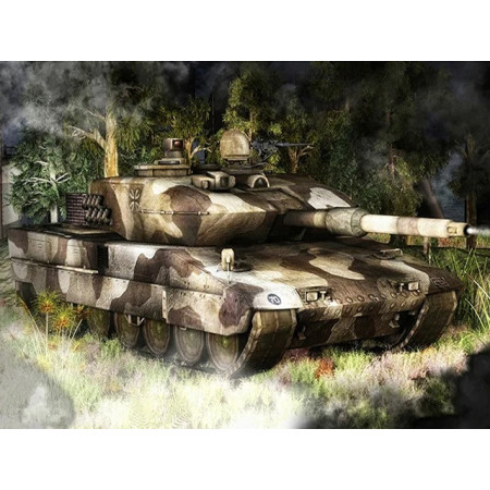 Leopard 2 en Mission Forestière Diamond Painting