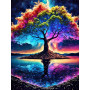 Arbre de Vie sous un Ciel Étoilé Diamond Painting
