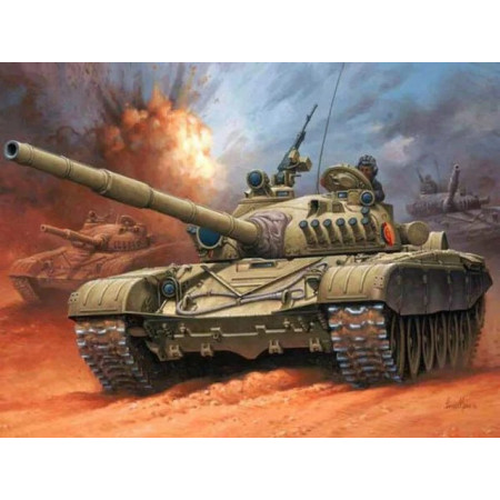 Char de Combat dans la Tempête du Désert Diamond Painting