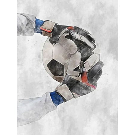Arrêt Décisif : Mains de Gardien et Ballon de Foot Diamond Painting