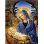 Vierge Marie et Enfant Jésus sous les Étoiles Diamond Painting