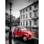 2CV Rouge sous la Pluie Parisienne Diamond Painting