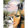 Femme Féline au Couchage Solaire Diamond Painting