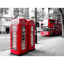Londres en Contrastes : Cabines Rouges et Bus Impérial Diamond Painting