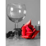 Rose Rouge et Bougie Romantique Diamond Painting