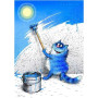 Chat Peintre Farceur Diamond Painting