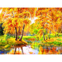 Reflets d'Automne Doré Diamond Painting