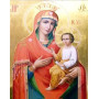 Vierge Marie et Enfant Jésus Icône Orthodoxe Diamond Painting