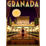 Alhambra de Grenade sous la Lune Diamond Painting