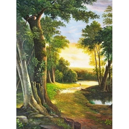 Reflet de la Forêt au Couchant Diamond Painting