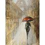 Promenade Solitaire sous la Pluie Parisienne Diamond Painting