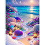Plage Onirique aux Coquillages Lumineux Diamond Painting