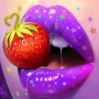 Bouche Fruitée aux Lèvres Pailletées Diamond Painting