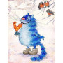 Chat Botté Sucette Coq Hiver Diamond Painting