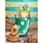 Grenouille Gourmande dans sa Tasse de Thé Diamond Painting