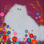 Chat Persan Blanc aux Yeux de Jade Diamond Painting
