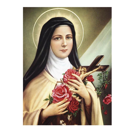 Sainte Thérèse aux Roses et au Crucifix Diamond Painting
