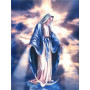 Vierge Marie sur le Croissant de Lune Diamond Painting