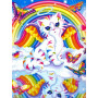 Chat Arc-en-Ciel sur Nuage Onirique Diamond Painting