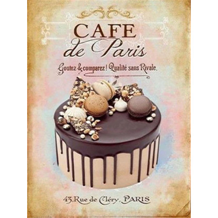 Gâteau Parisien aux Macarons et Meringues Diamond Painting
