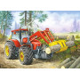 Tracteur Forestier en Broderie Diamant Diamond Painting