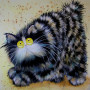 Chat Touffu aux Yeux de Topaze Diamond Painting