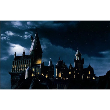 Château de Poudlard sous la Lune Diamond Painting