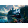 Poudlard Express au Bord du Lac Diamond Painting