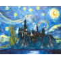 Poudlard sous la Nuit Étoilée Diamond Painting