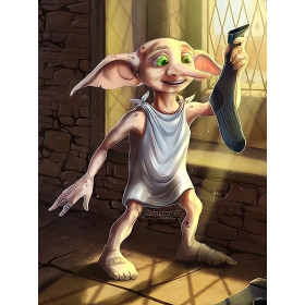 Dobby libéré par la chaussette Diamond Painting