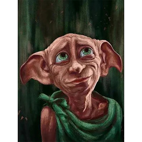 Dobby, l'Elfe aux Grands Yeux Diamond Painting