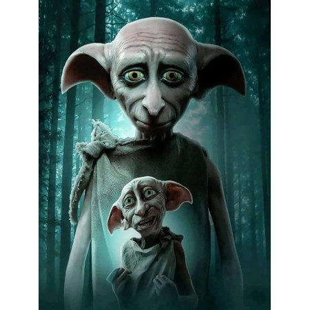 Dobby l'elfe de maison : Dualité magique Diamond Painting