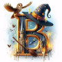 Lettre Magique 'B' de Poudlard Diamond Painting