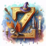 La Lettre Z Magique de Poudlard Diamond Painting