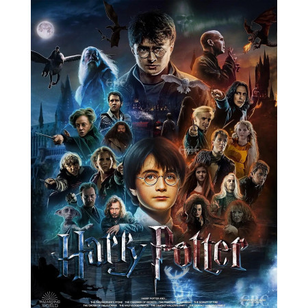 L'Armée de Dumbledore : Mosaïque des Sorciers Diamond Painting