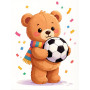 Ours Brun Fan de Football
