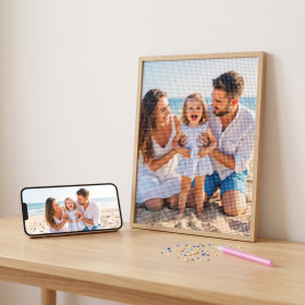Votre photo transformée en diamond painting personnalisé