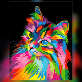 Toile de diamond painting Le Portrait Pop Art broderie diamant kit complet