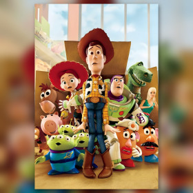 Kit pittura diamante Toy Story La Grande Évasion strass scintillanti su tela