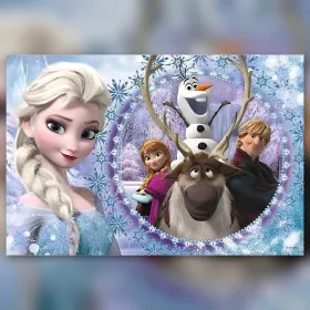 Toile de diamond painting La Reine des Neiges Portrait d'Hiver broderie diamant kit complet