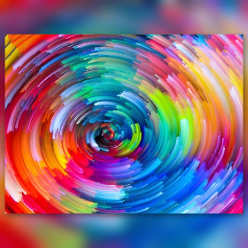 Diamond Painting Set Nuage Coloré Tourbillon glitzernde Steine auf Leinwand