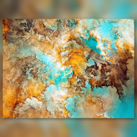 Kit pittura diamante Nuage Coloré Terana strass scintillanti su tela