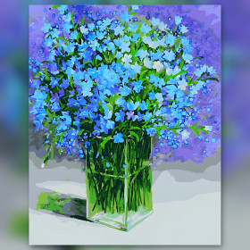 Diamond painting kit Turbleu sparkling rhinestones on canvas