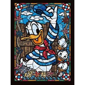  Donald Duck: Das Marine-Buntglas Diamond Painting Disney