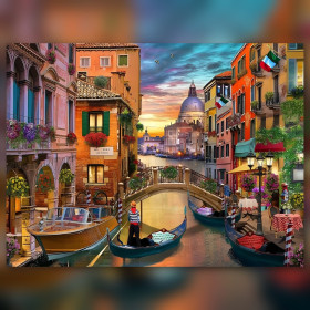Diamond painting Venezia canali gondole strass brillanti ricamo diamante