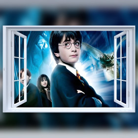 Fenster Hogwarts Harry Potter Diamantmalerei glänzende Strass Leinwand