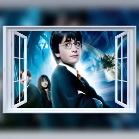 Finestra Hogwarts Harry Potter pittura diamante strass brillanti tela
