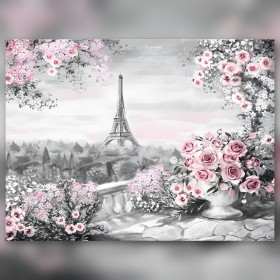 Diamond Painting Set Vue Sur La Ville glitzernde Steine auf Leinwand