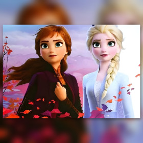 Anna und Elsa Die Eiskönigin Diamond Painting glänzende Strasssteine